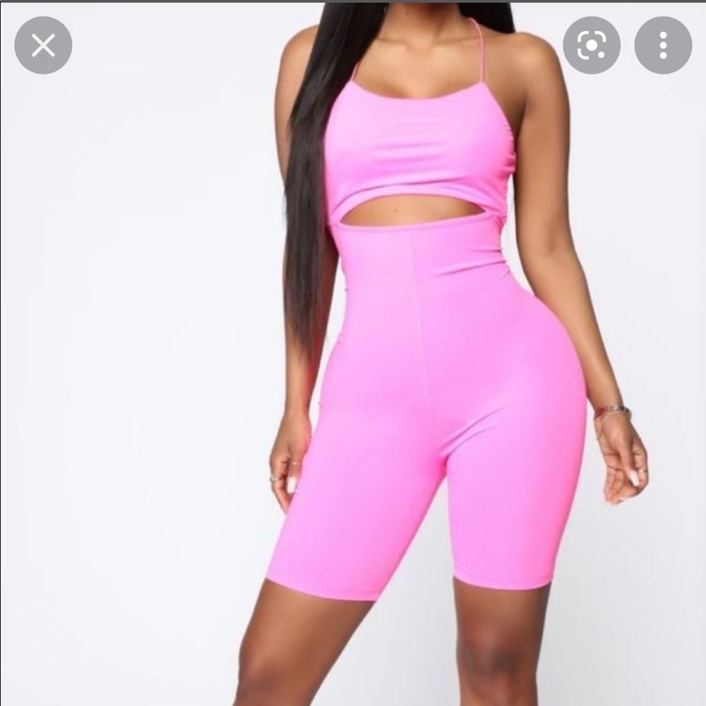 Fashion Nova Biker Shorts Romper, Never Worn